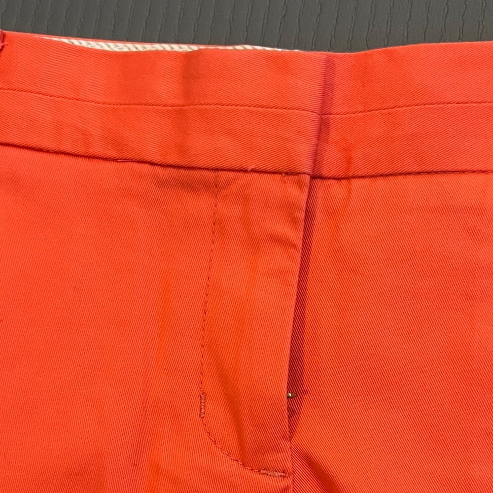 J. Crew Vibrant Coral Chino broken in Shorts size 6 - Picture 4 of 9